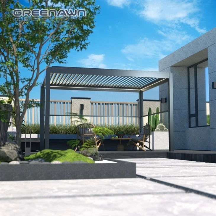 Waterproof Garden Arbour Black Metal Pergola